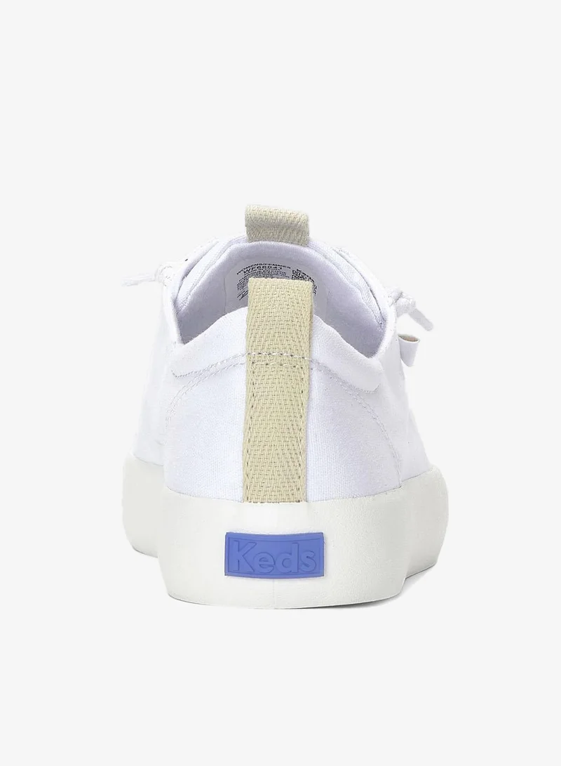 كيدز ك سنيكرز نسائي قماش كاجوال أبيض